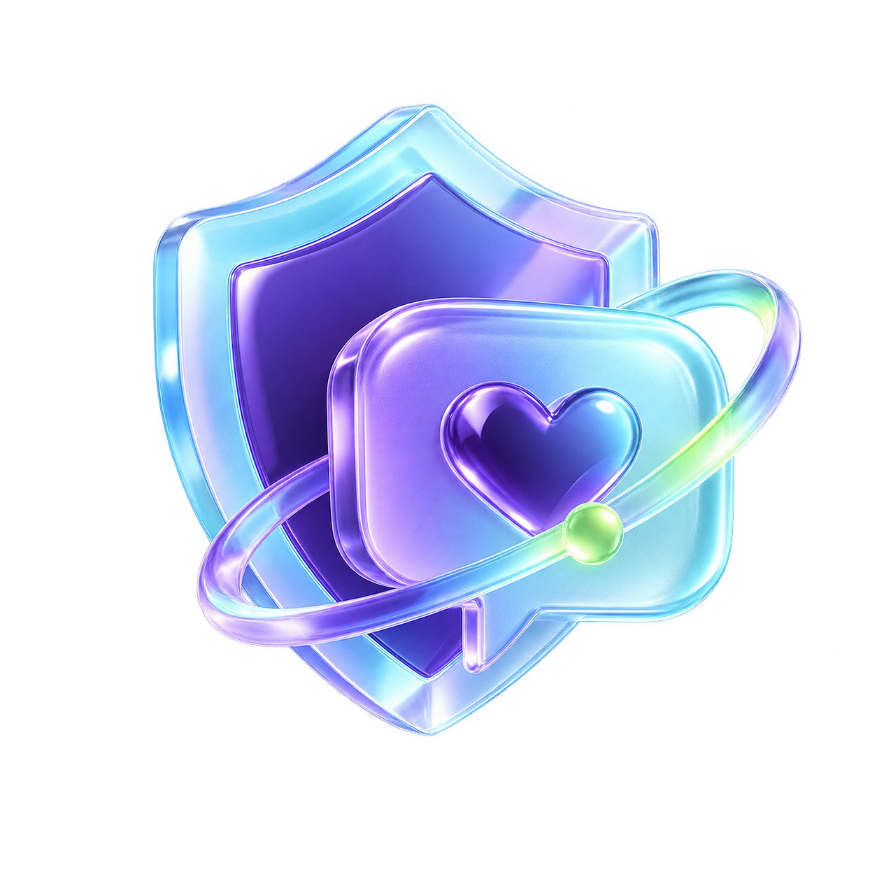 3D customer trust and connected support icon